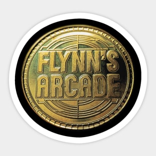 Flynn's Arcade Token Sticker